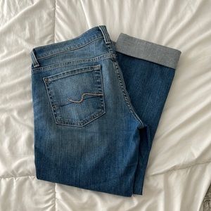 7 for all mankind cropped jeans
